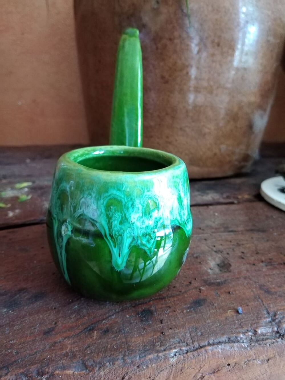 C&eacute;ramique verte Vallauris Décoration