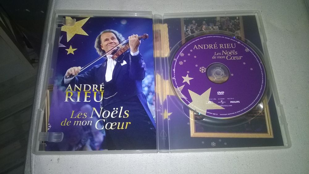 DVD Andr&eacute; Rieu 
Les No&euml;ls de mon coeur 
2004
Excellent et DVD et blu-ray