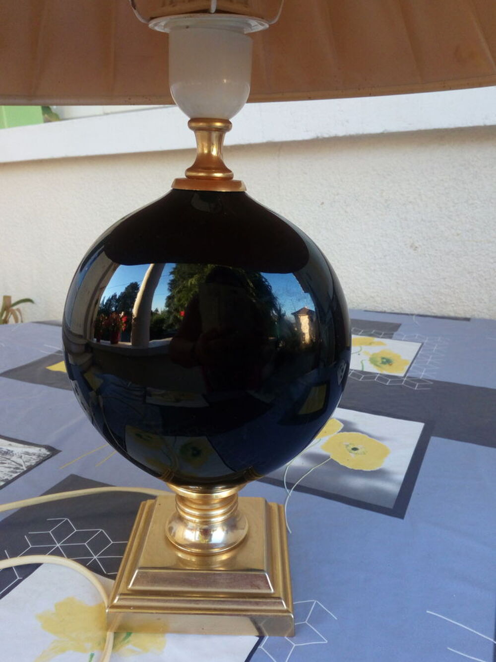 tr&egrave;s belle lampe pied en verre Décoration