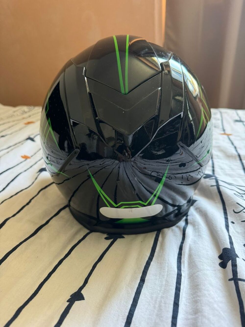 Casque int&eacute;gral double visi&egrave;re trendy 19 t-602 spider peint Maroquinerie