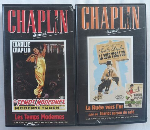 2 cassettes vid�o VHS d'occasion en bon �tat de Charlot 7 Castries (34)