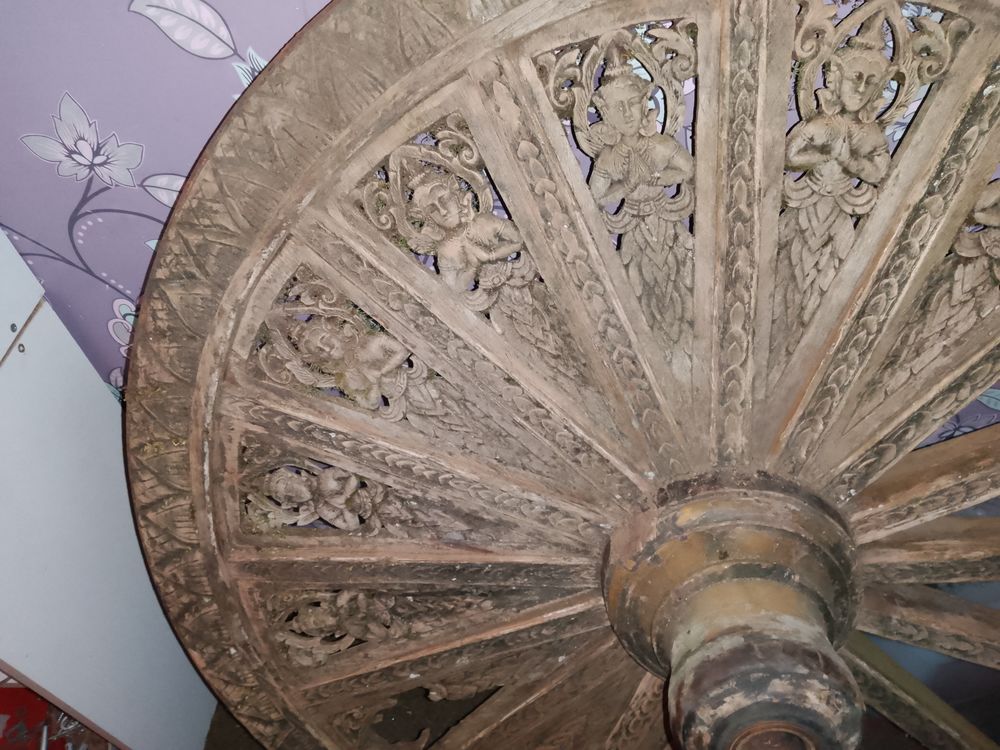 Roue de carrosse type Indon&eacute;sie Décoration