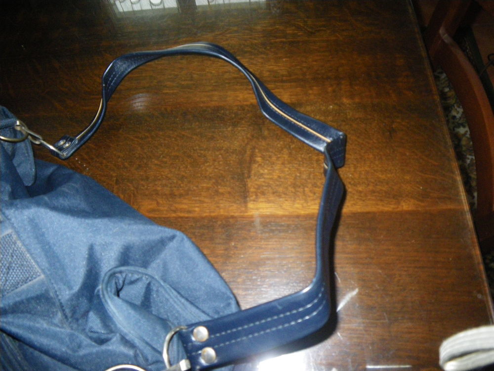 Sac de Voyage Bleu Fonc&eacute; GYL Bandouli&egrave;re Maroquinerie