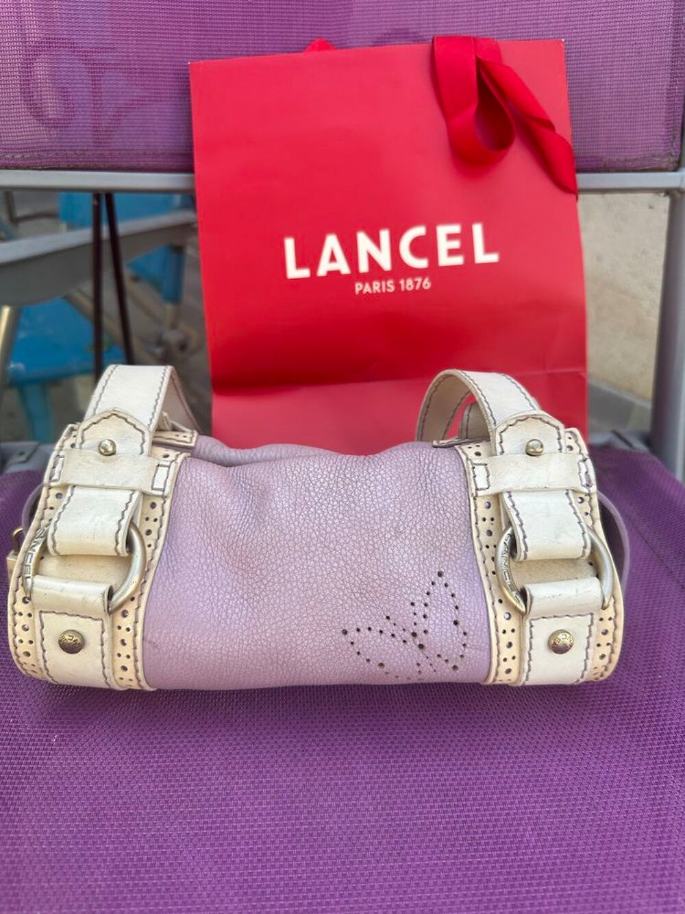 sac lancel lilas Maroquinerie