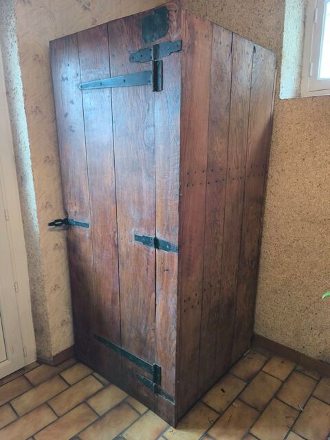 Grand coffre � c�r�ales en ch�ne 250 Saint-G�rons (15)