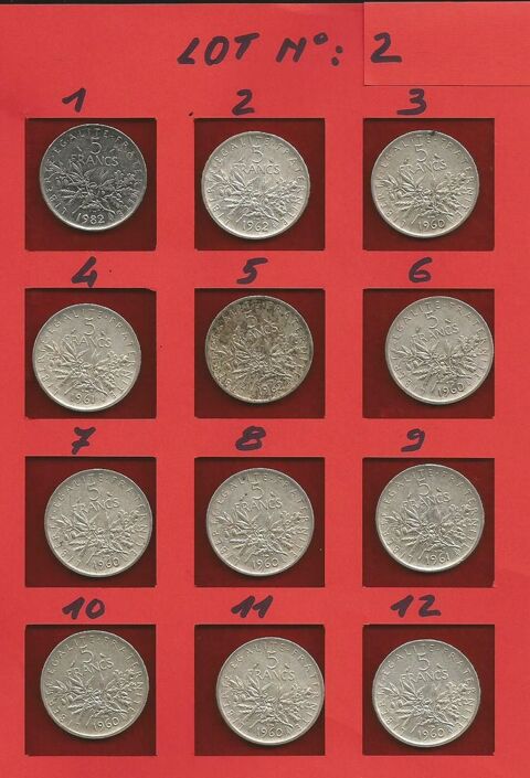 Particulier monnaies origine France, trs bon tat 1 Vannes (56)