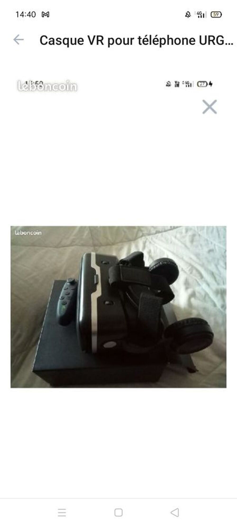 Casque VR pour t&eacute;l&eacute;phone Consoles et jeux vidéos