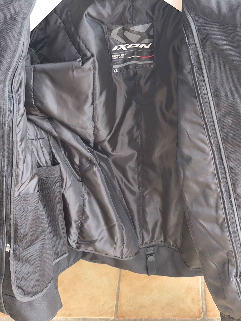 blouson moto avec coque Vêtements