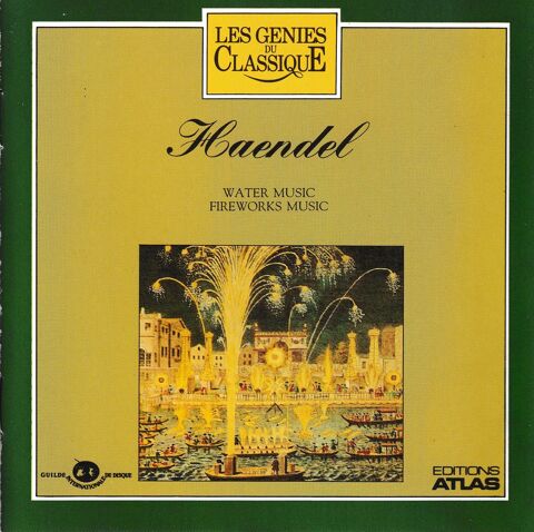 CD  Haendel   Water Music,   Fireworks Music 6 Antony (92)