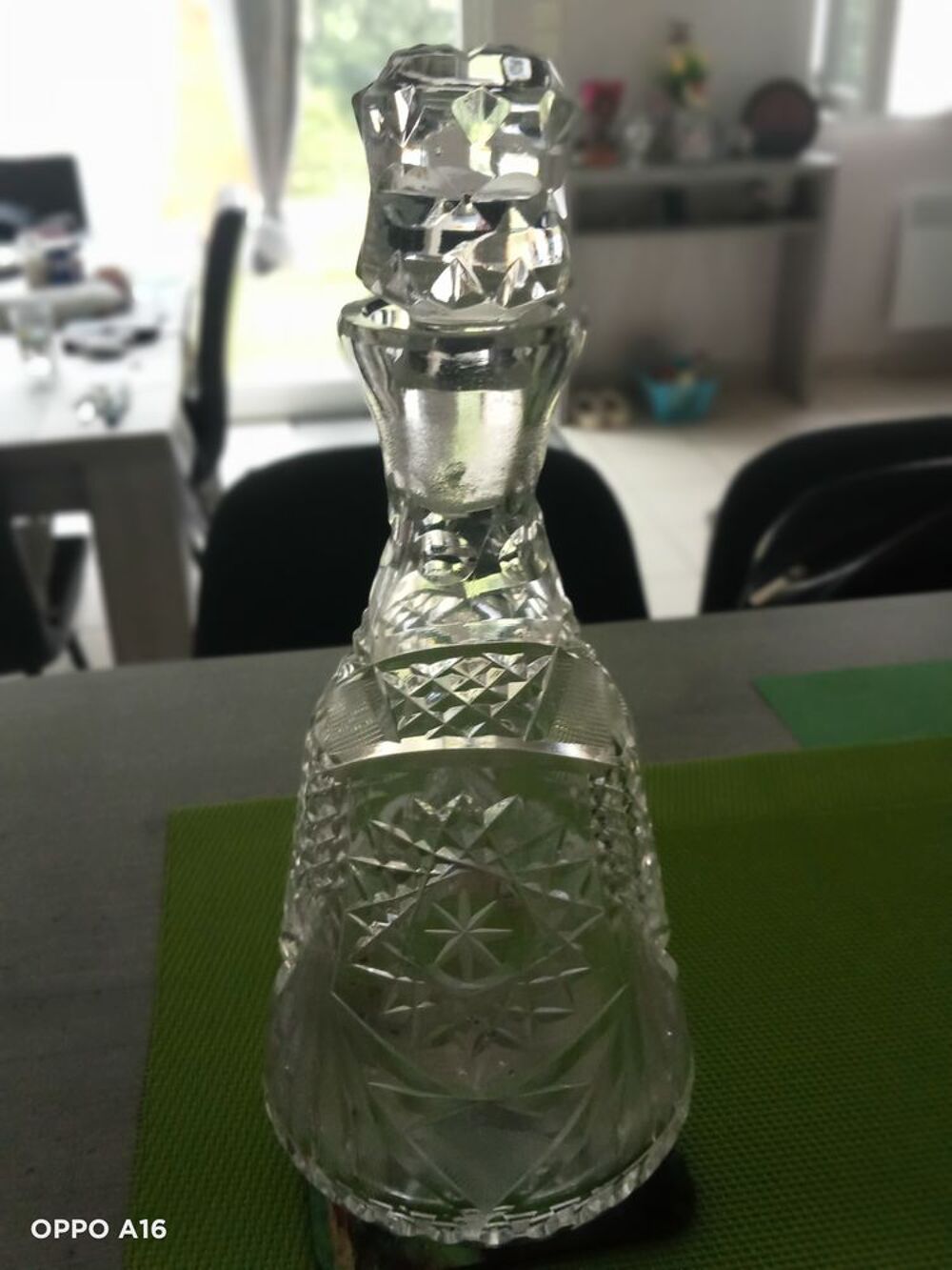Carafe en cristal de Pologne Décoration