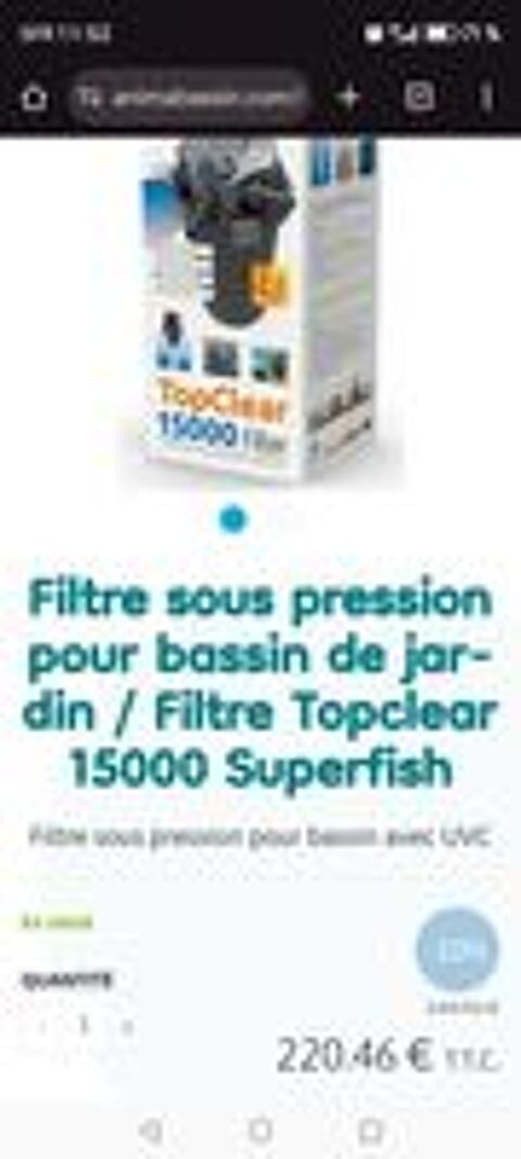   Pompe et filtration pour bassin  