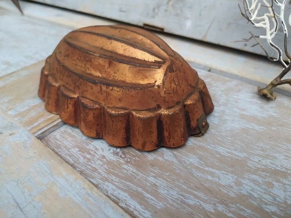 Ancien Moule &agrave; G&acirc;teau en Cuivre P&acirc;tisserie French Copper 
