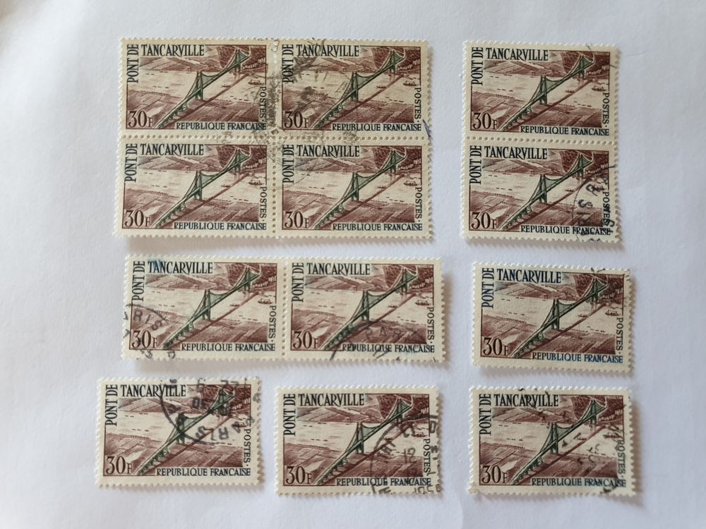 Timbre France Inauguration pont de Tancarville 1959 lot 1.32 