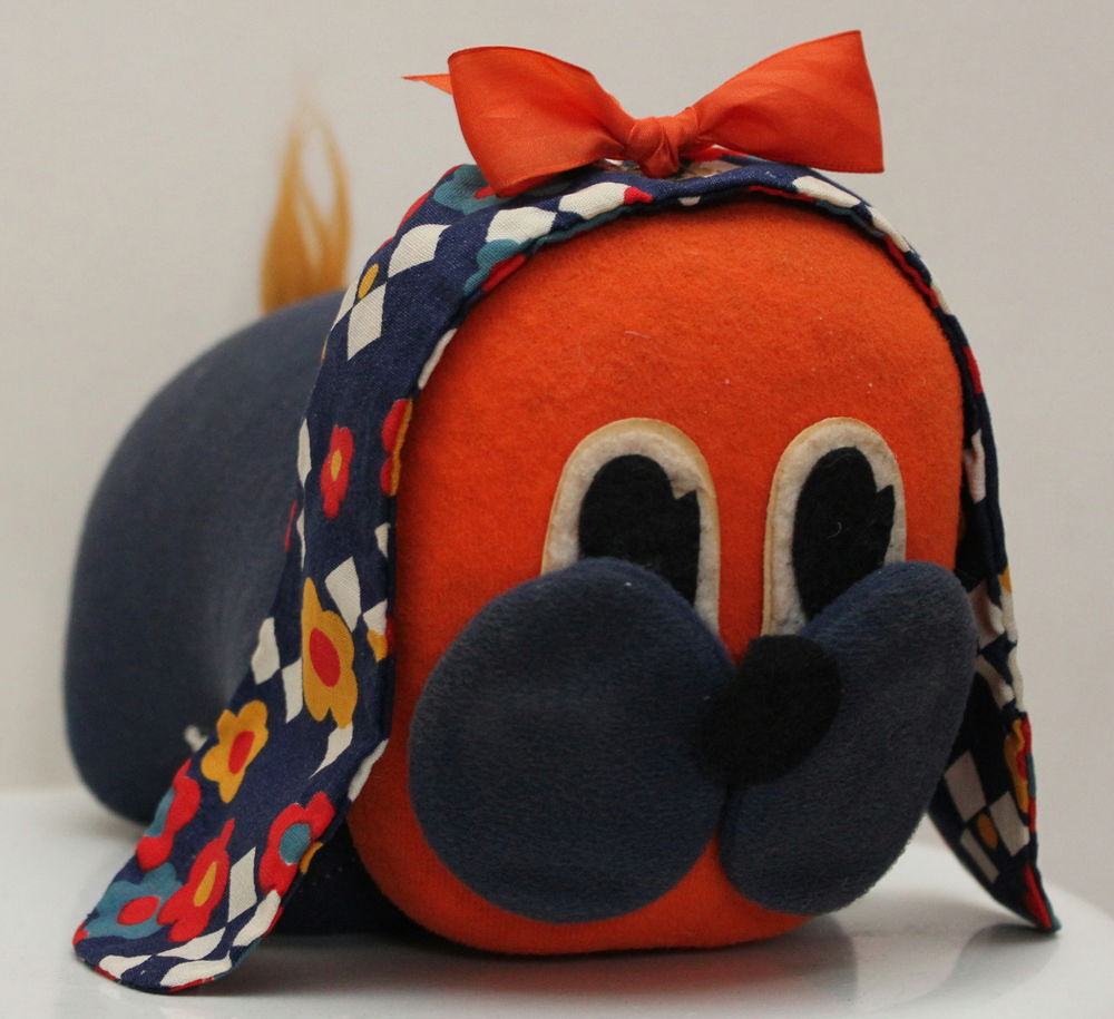 Poup&eacute;e en chiffon CHIEN vintage 70 marque Minouche Jeux / jouets