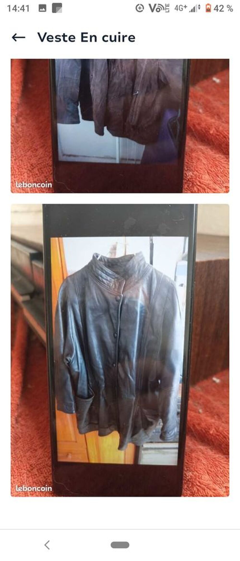 veste en cuire Vêtements