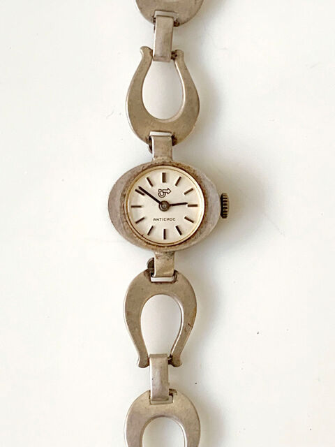 ANCIEN BRACELET MONTRE MECANIQUE R P en ARGENT 70 VINTAGE Nice (06)