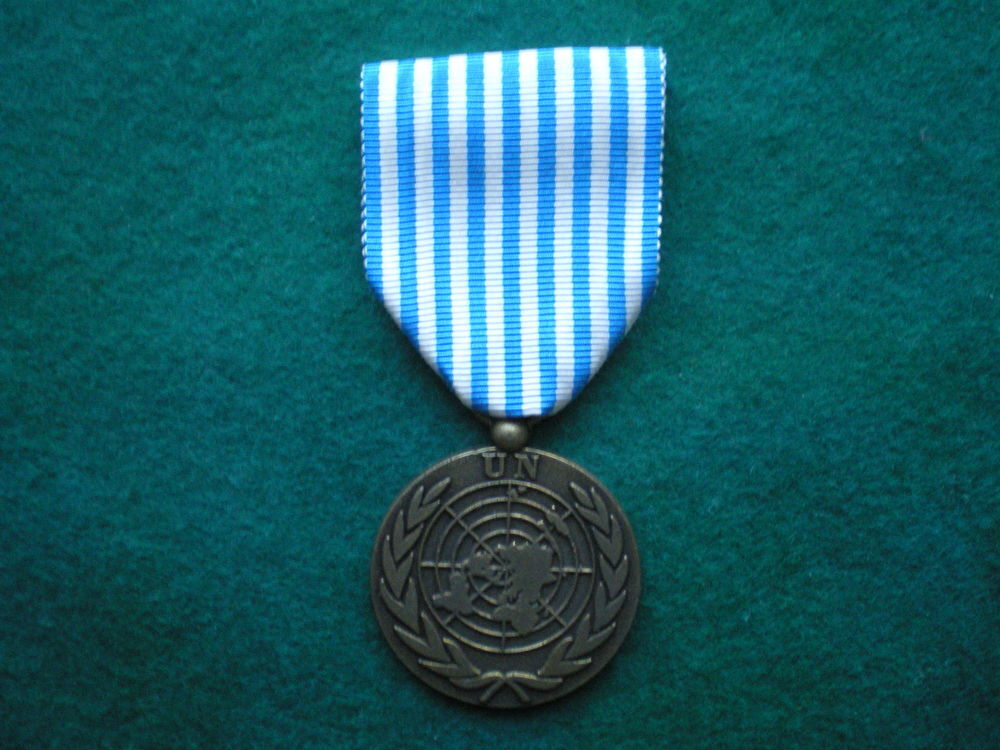 M&eacute;daille des Nations Unies. 