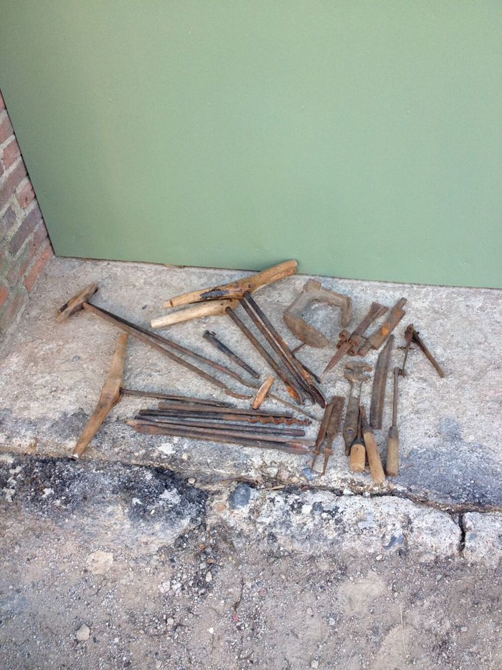 Lot de divers anciens outillages en fer Bricolage