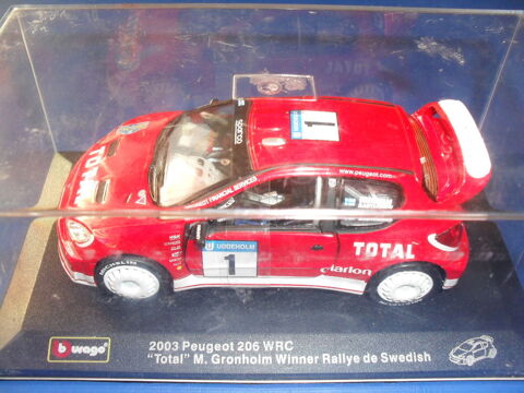 Voiture de collection burago rallye Peugeot 206 WRC Toul (54)