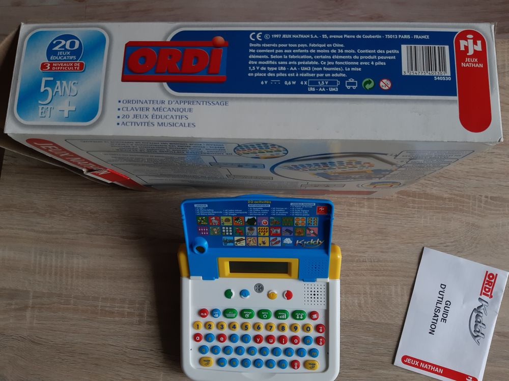 Ordi enfant KIDDY (Jeux Nathan). Jeux / jouets