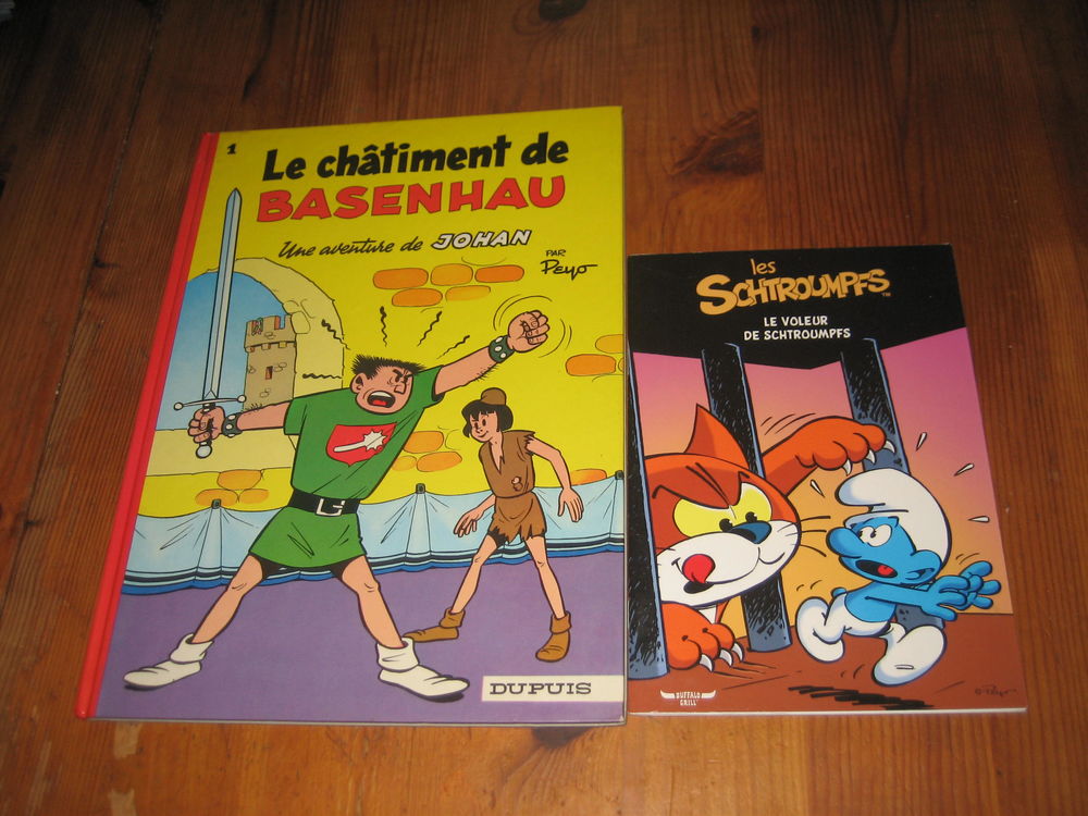 lot 19 bd SCHTROUMPFS + JOHAN ET PIRLOUIT dupuis lombard Livres et BD