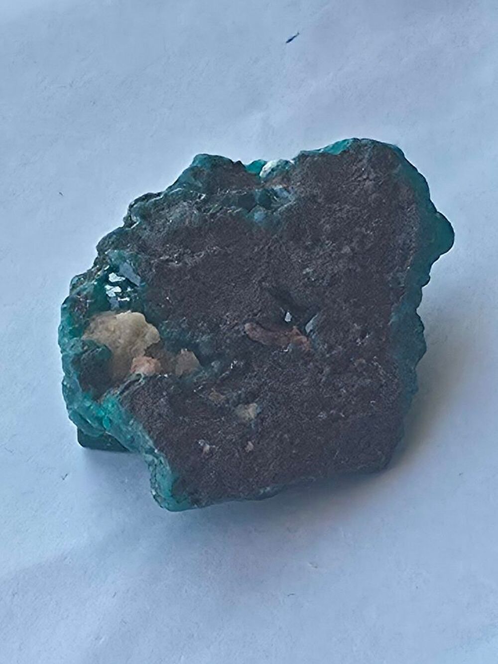 Magnifique Dioptase Cristallis&eacute;e du Katanga (RDC)-16g 