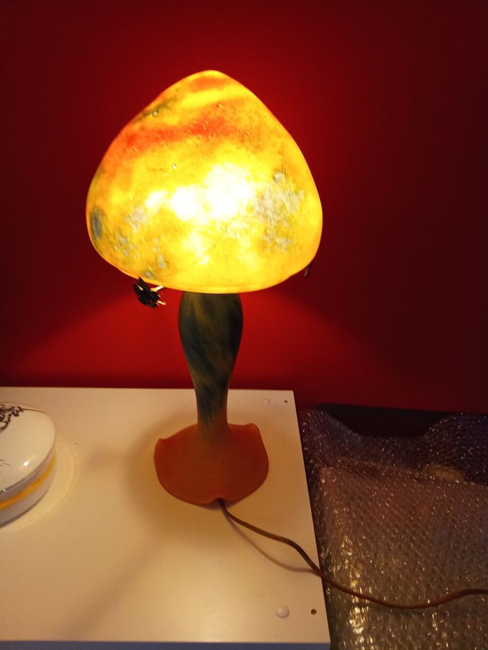 lampe patte de verre Décoration