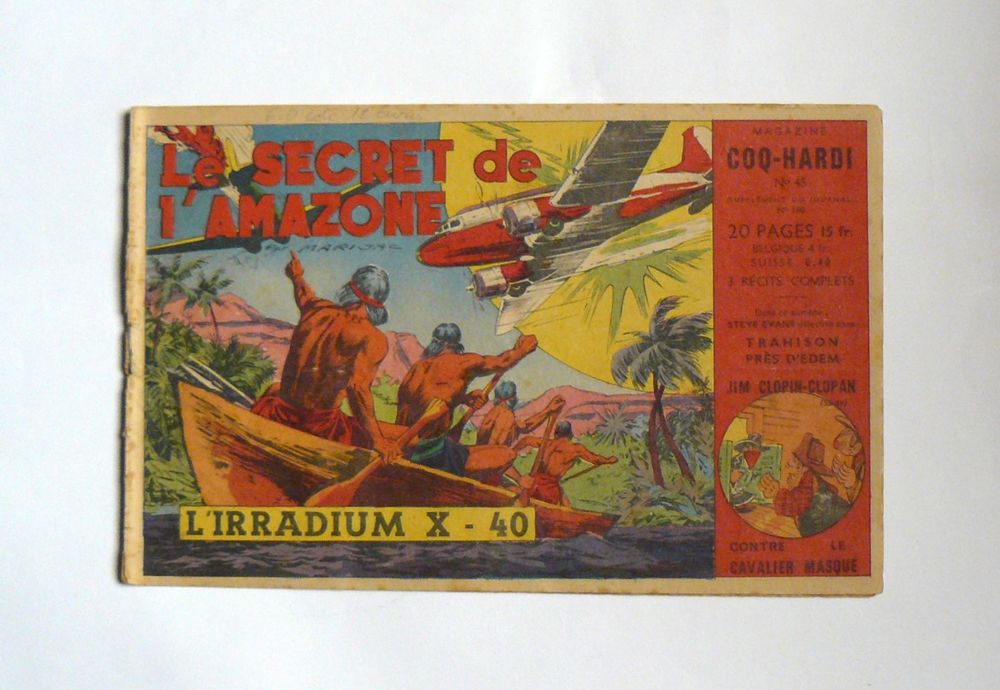 Jim Boum : Le secret de l'amazone - Marijac - Coq Hardi n&deg;45 Livres et BD