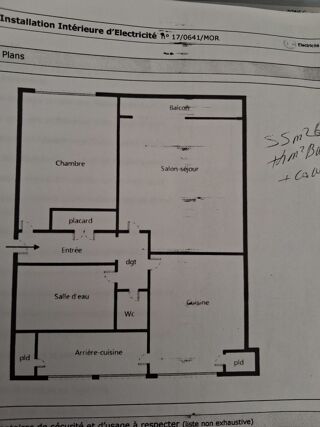 Appartement � louer 2 pi�ces 55 m�