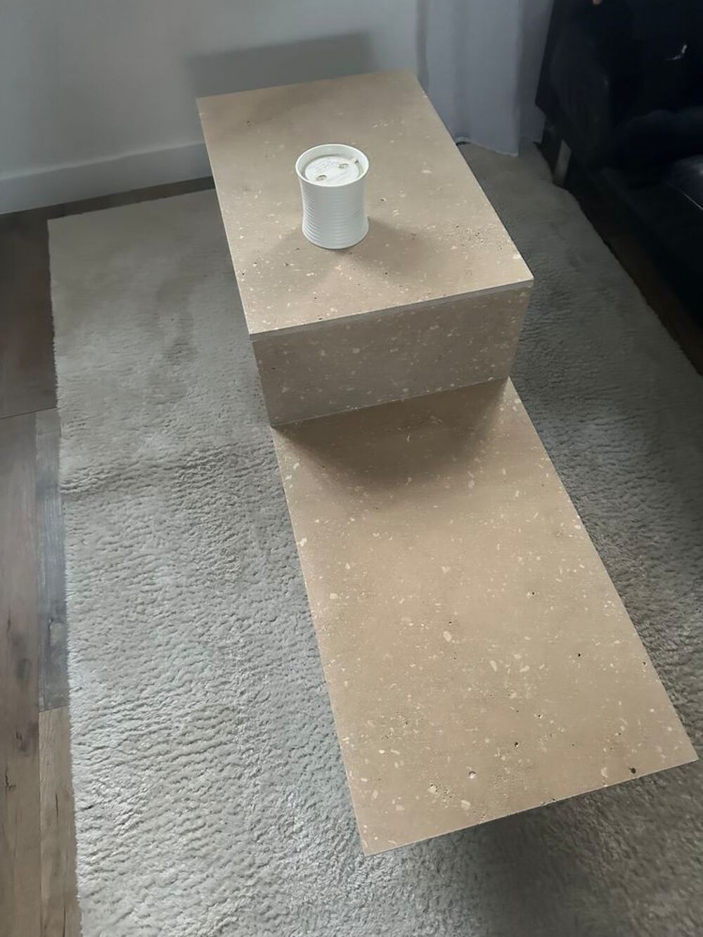 Table basse en travertin Meubles