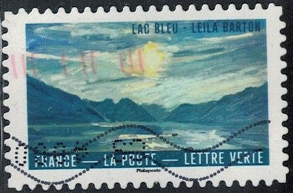 France 2026 Oblit&eacute;r&eacute; Used Le Bleu dans l'Art Lac Bleu Leila 