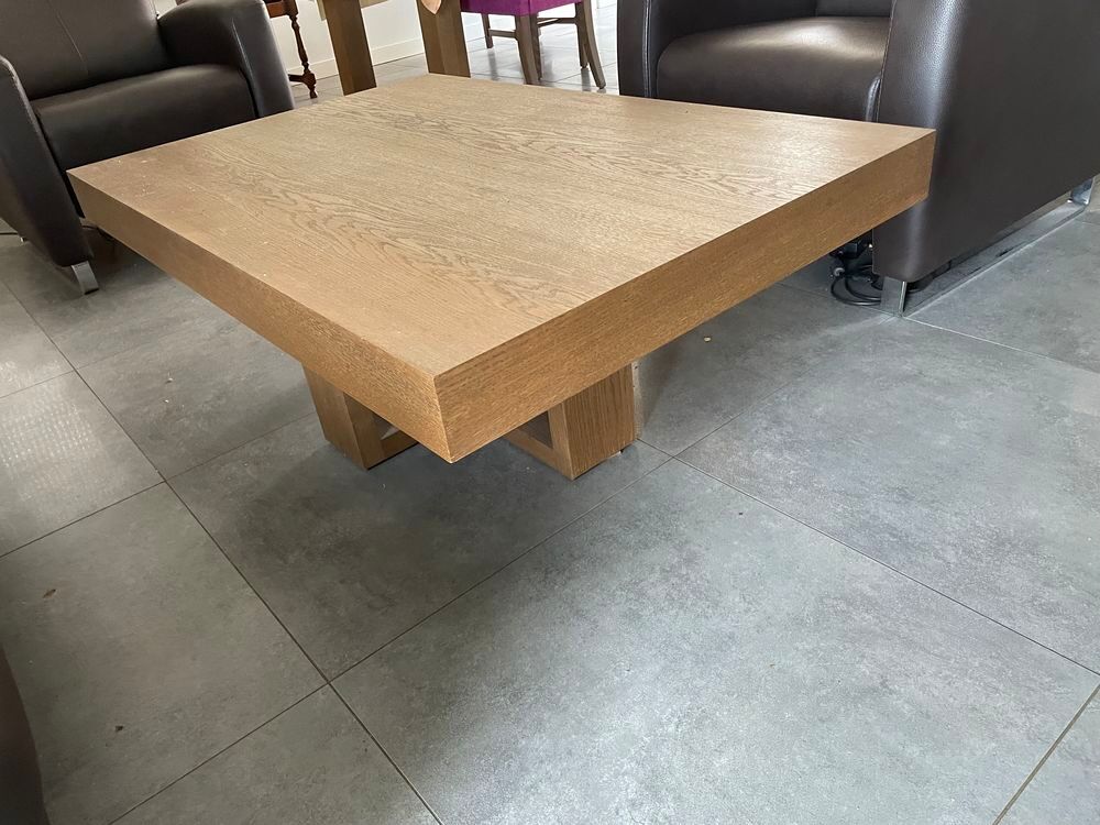 Table contemporaine extensible bois massif et table basse Meubles