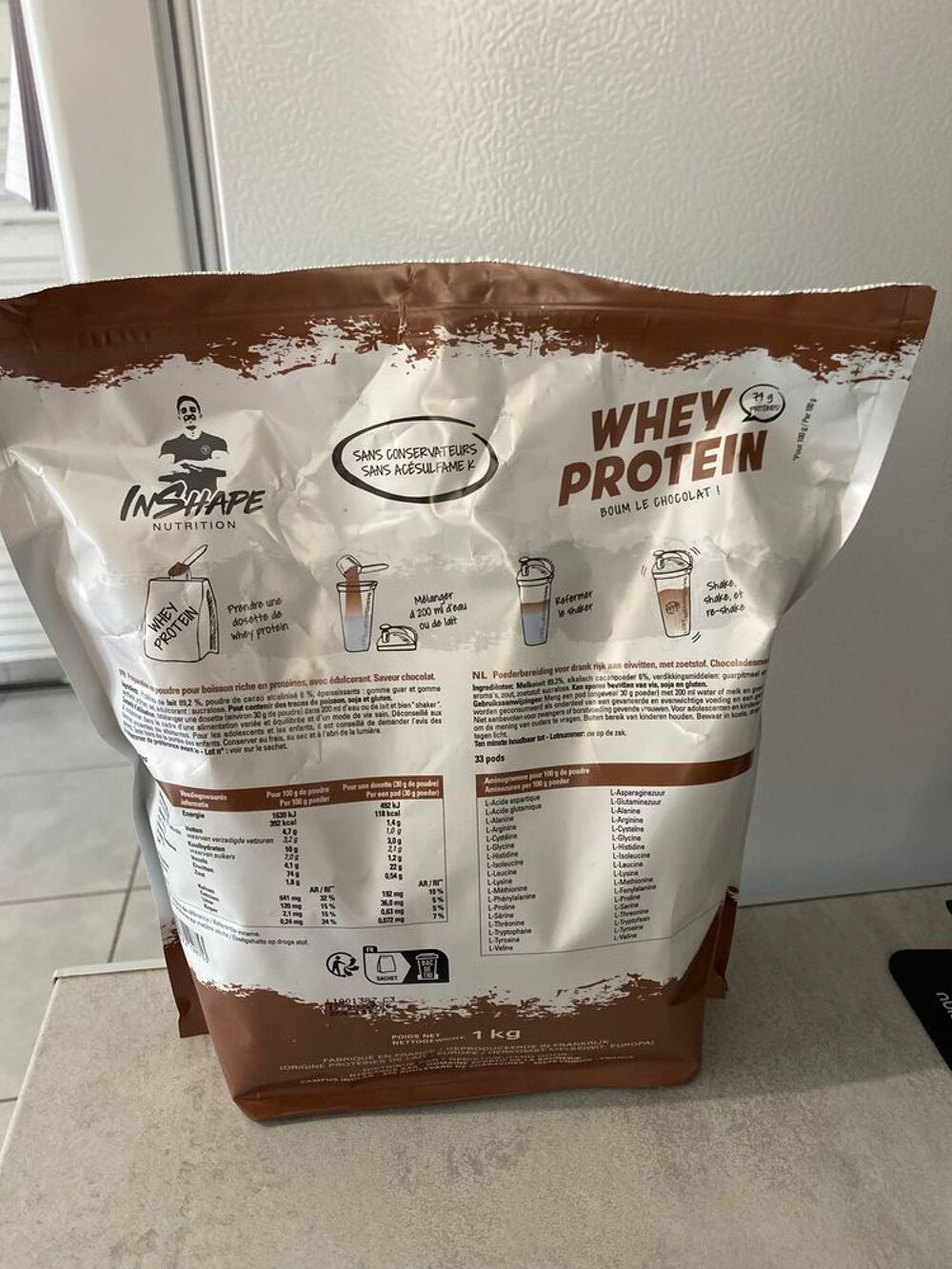 Whey prot&eacute;ine Inshape nutrition Cuisine