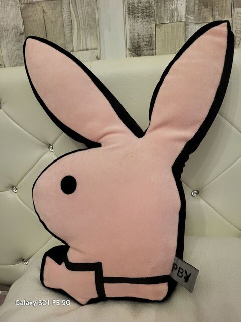 Coussin Playboy rose et noir 20 Lorient (56)