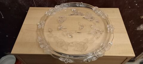 Plat de service en verre pour ptisserie / tartes 15 Bousse (57)