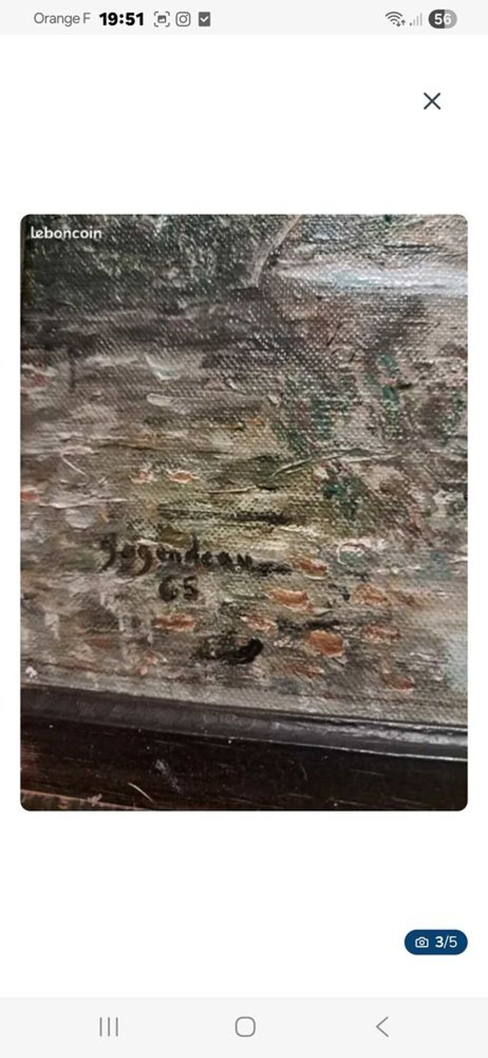 tableau avec cadre (sous-bois) Décoration