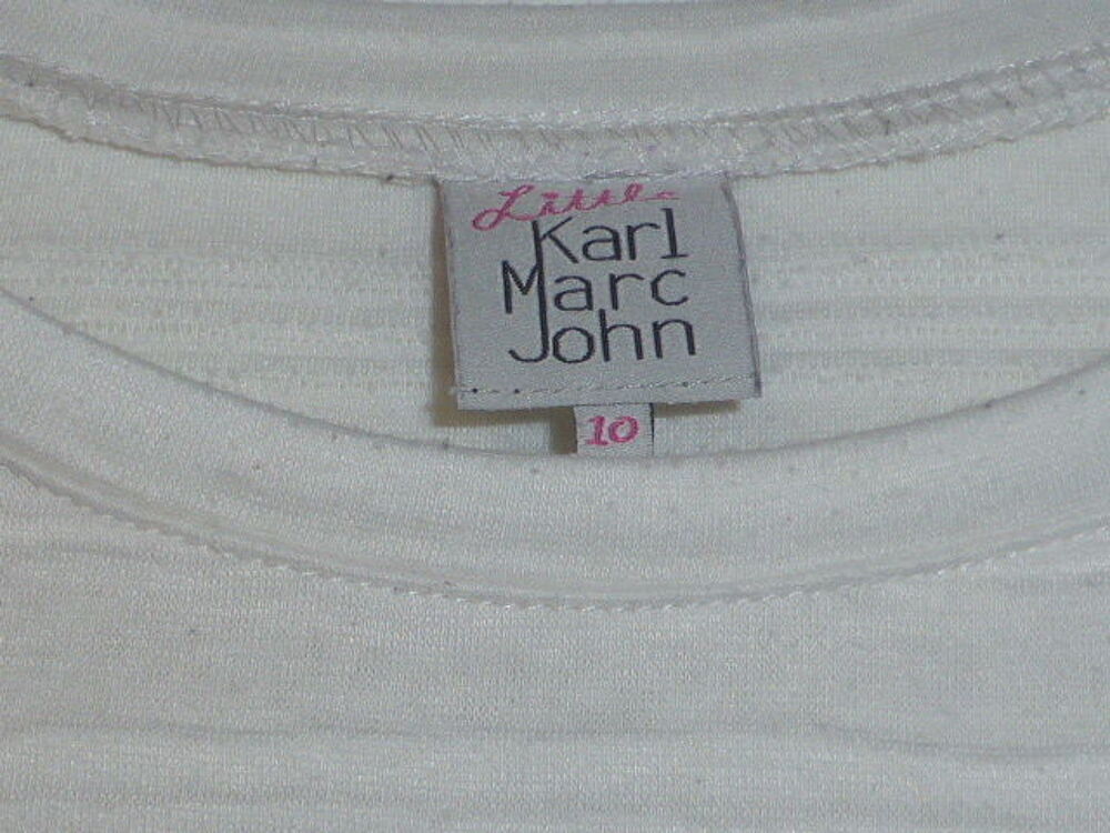 Little KARL MARC JOHN robe bi-mati&egrave;re rose 10 ans Vêtements enfants