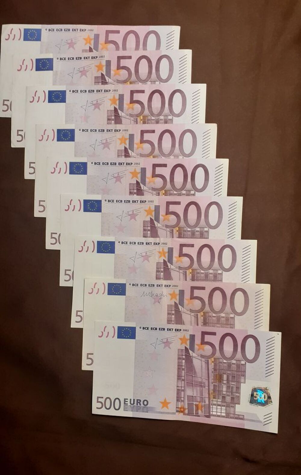 Billets 500 € etat collection 2002 