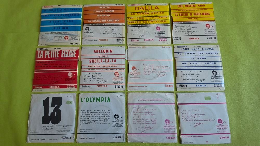 SHEILA LES 45T CD et vinyles