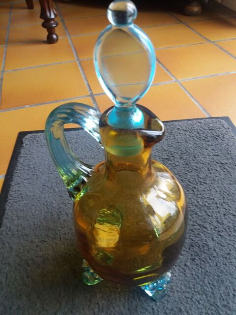 CARAFE RARE sur PIEDS
en verre souffl  GORGES SAND  70 Saint-Hilaire-de-Riez (85)