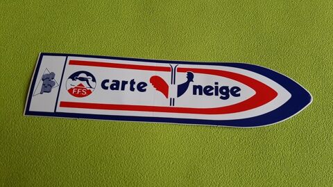 AUTOCOLLANT CARTE NEIGE 0 Toulouse (31)