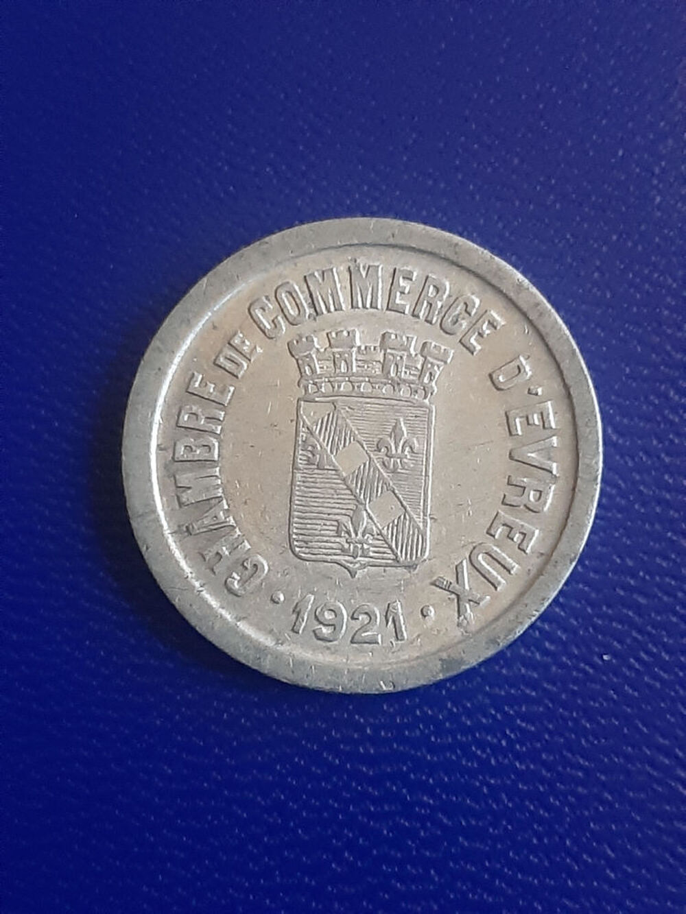 1921 argent d' Evreux 10 centimes Superbe 