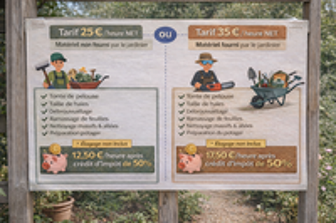   Jardinier CESU (50% crédit d'impôt) Mortagne-au-Perche 