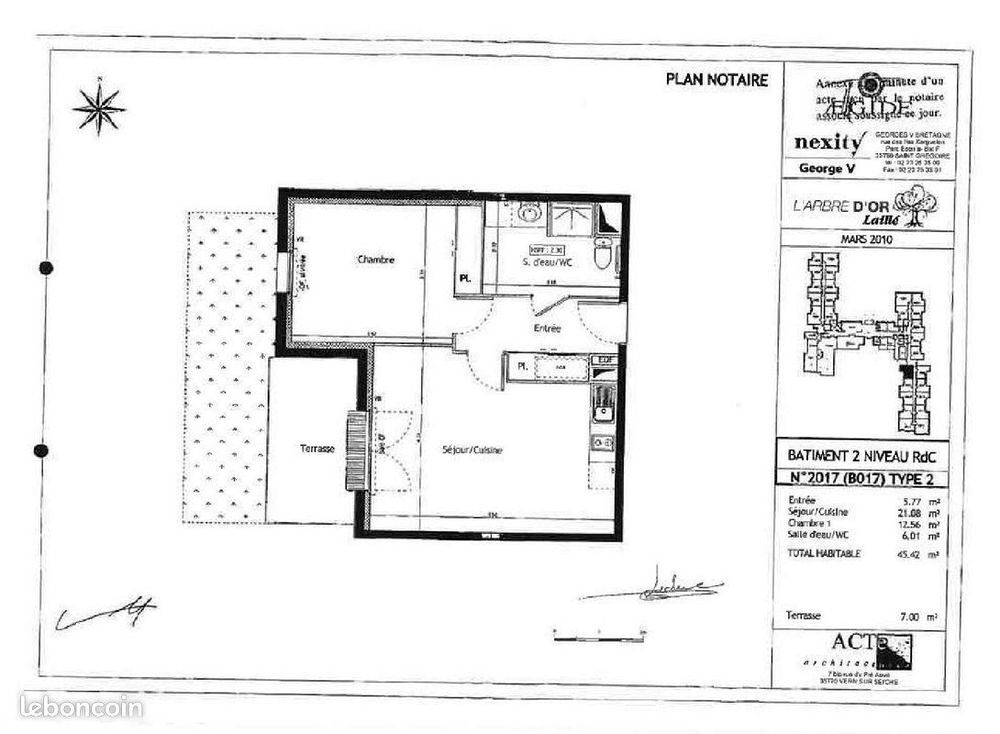 Vente Appartement appartement pour investissement dans résidence sécurisée Laillé