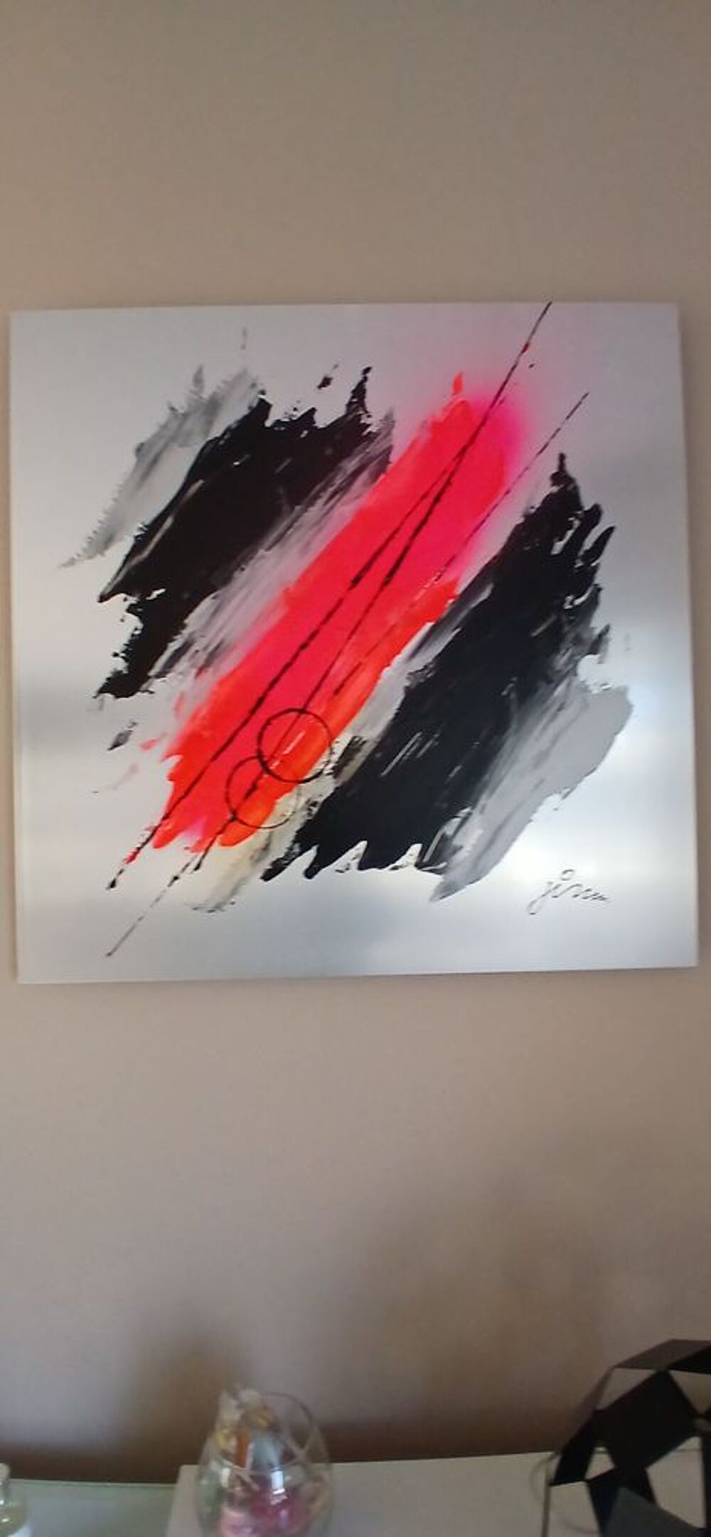 Triptyque Abstrait Moderne sur aluminium Décoration