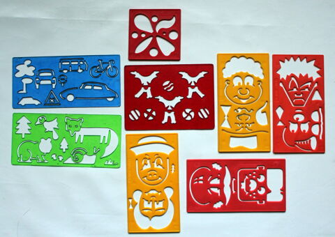 plaques de dessin d�calquage jouet ancien FRANCE JOUETS  7 Issy-les-Moulineaux (92)