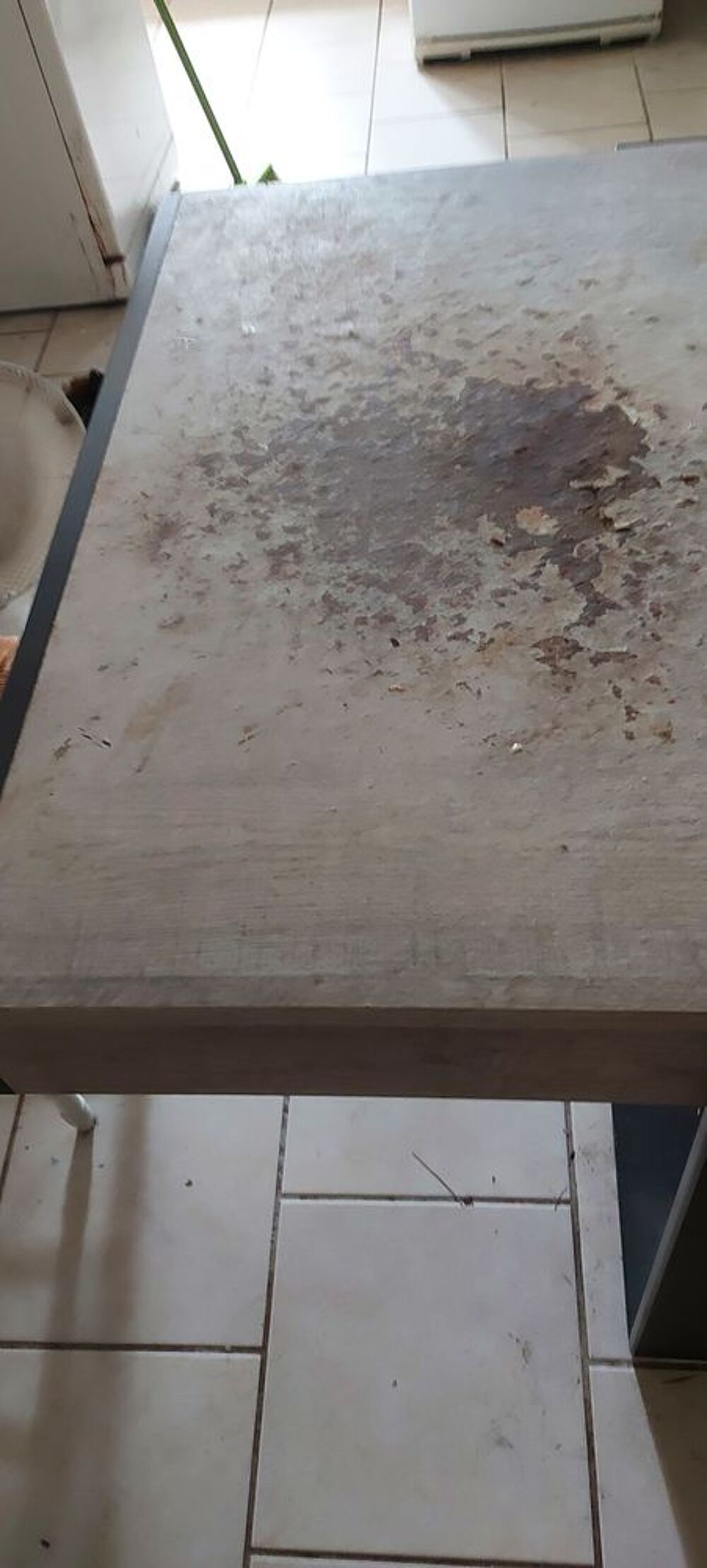 donne grande table cuisine ikea ab&icirc;m&eacute; dessus mais avec nappe Meubles