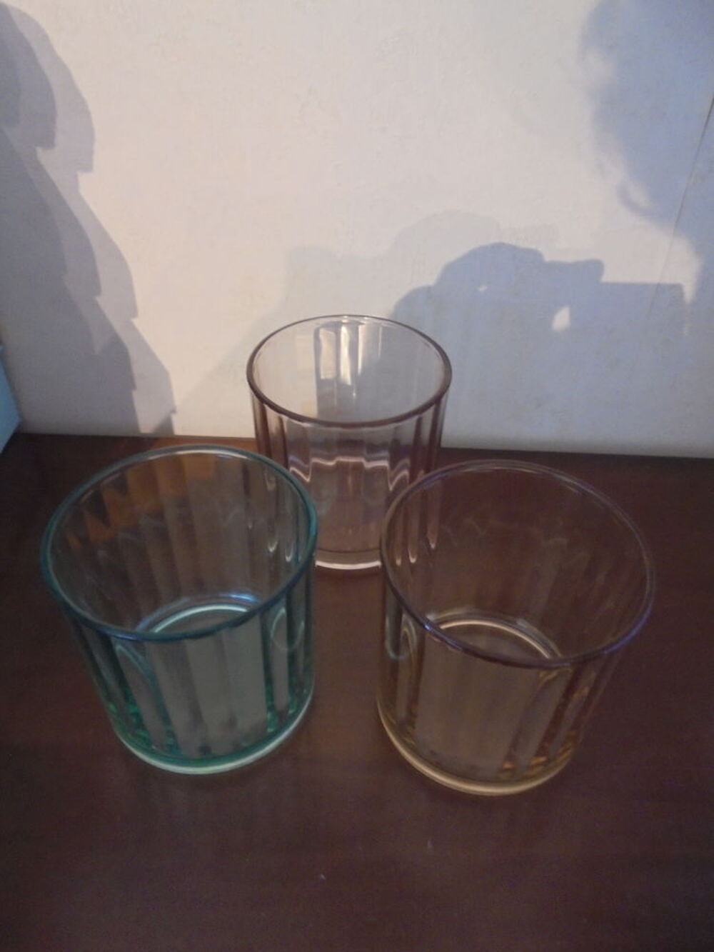 Lot de 3 photophores couleurs (30) D�coration