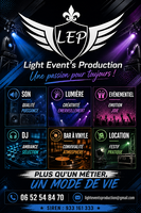   Sonorisation, mise en lumières, DJ 