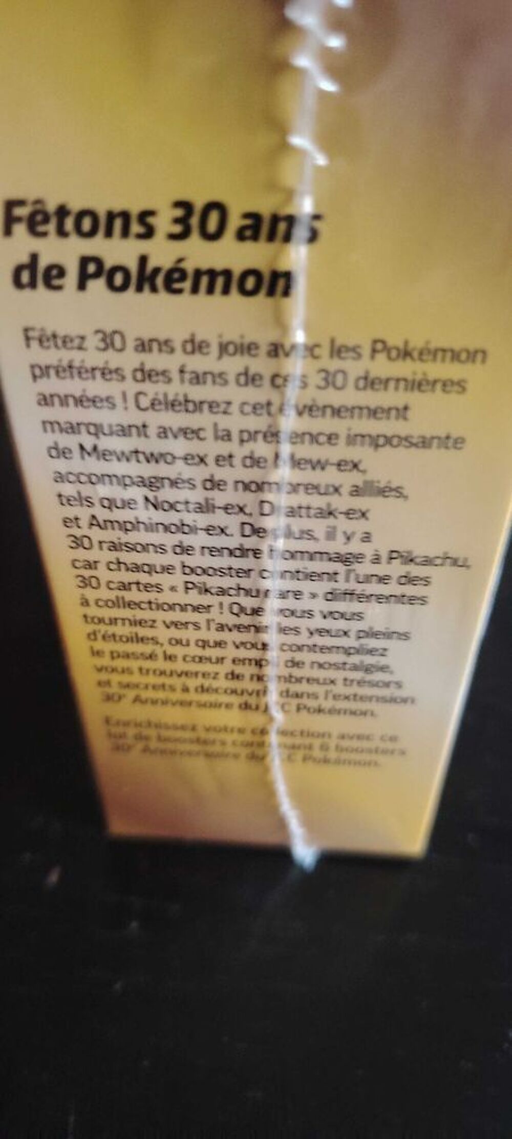 bundle Pok&eacute;mon 30 ans 